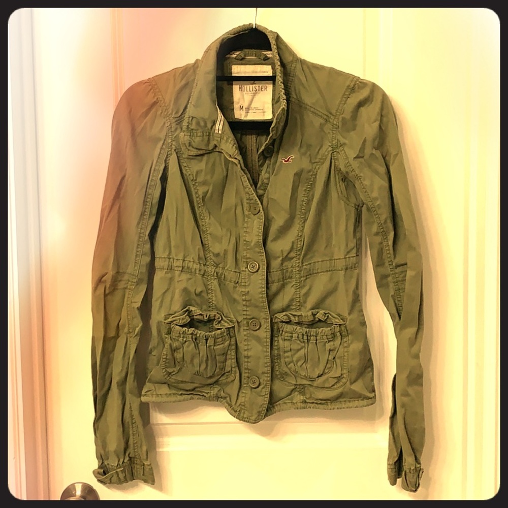 Army green cargo jacket